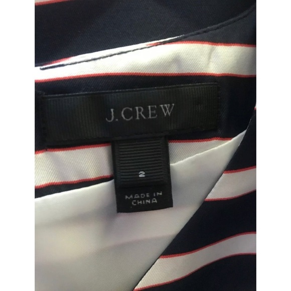 COPY - J. Crew Jules Silk Dress Striped  100% Silk 2 - Picture 6 of 6